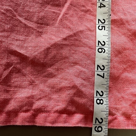 Tommy Bahama 100% Linen Tunic Embroidered V-Neck Salmon Size Small Petite - Picture 11 of 11